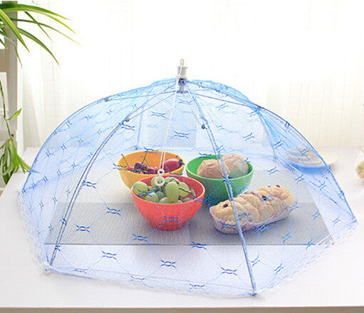 Food Covers Umbrella Style Anti Fly Mosquito Kitchen diameter 65cm cooking Tools meal cover Hexagon gauze table food cover