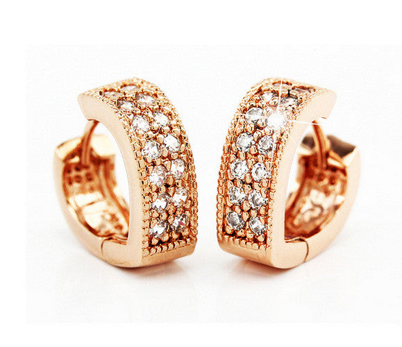 CZ Diamond Brand new Fashion earrings for Women hot hoop Earrings 18k gold silver plated Earrings jewelry