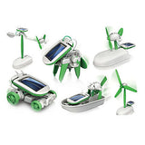 Solar Toys Brinquedos DIY Solar Kits toys 6 in 1 Educational Toys for children Model building