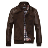 Hot Sale Fall Fashion Men's Faux Leather Jacket Men's Casual Wear Top quality