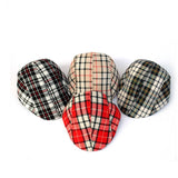 Spring and Autumn Kids Fashion Berets Plaid Hats For Baby Boy And Girl Hat Cap