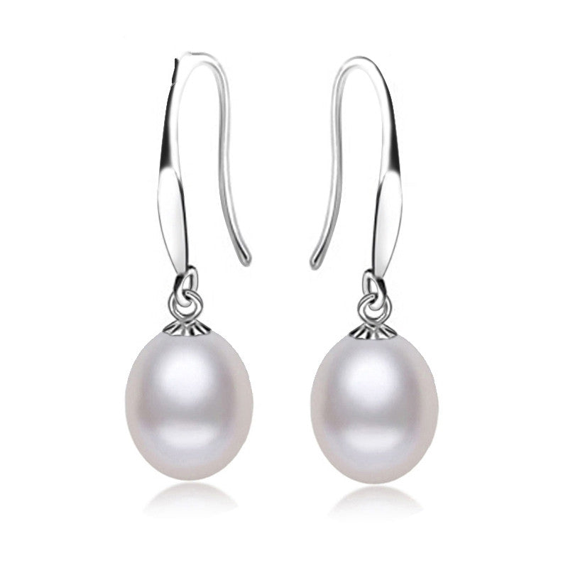 Freshwater Natural Pearl earrings for women,bridal real pearl earrings 925 sterling silver earring jewelry lady nice gift