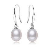 Freshwater Natural Pearl earrings for women,bridal real pearl earrings 925 sterling silver earring jewelry lady nice gift 