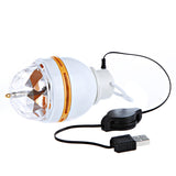 Full Color 3W LED Portable Disco DJ Party Crystal Stage Light Auto Rotating led Bulb Lamp with USB Interface