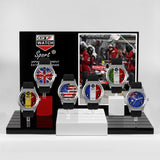 GT WATCH Brand World Racing Sports Men's Military Wristwatch Women's Fashion British Campus Silicone Strap Quartz Watch