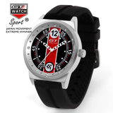 GT WATCH Driver Racing Gulf Collection Stainless Steel Case Relojes Men's Military Race Silicone Strap Watch