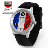 GT WATCH French Flag Montres GT Racing Sport Men's Military Wristwatch Unisex Fashion Women Casual Silicone Trend Watch
