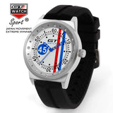 GT WATCH No.45 Driver Car Racing Sport Relojes Men's Fashion Wristwatch Silicone Strap Quartz Dress Military Women Causal Watch
