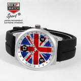 GT WATCH Union Jack Touring Car Racing Sports Men's Military Wristwatch Women Fashion British Style Campus Quartz Watch