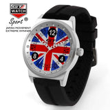 GT WATCH Union Jack Touring Car Racing Sports Men's Military Wristwatch Women Fashion British Style Campus Quartz Watch