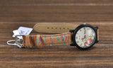 Geneva Vintage Retro Rivet Braided Genuine Leather Strap Women Wristwatches Bracelet Dress Watches Clock Thin Small Deer