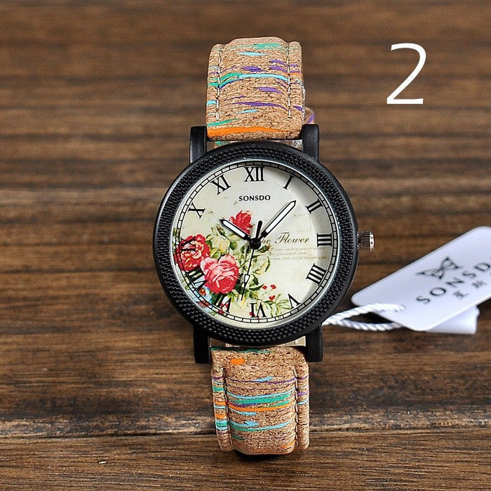 Geneva Vintage Retro Rivet Braided Genuine Leather Strap Women Wristwatches Bracelet Dress Watches Clock Thin Small Deer