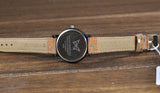 Geneva Vintage Retro Rivet Braided Genuine Leather Strap Women Wristwatches Bracelet Dress Watches Clock Thin Small Deer