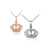 Gift Classic Crown Pendant Necklace Rose Gold/platinum Plated 100%hand Made Fashion Women Jewelry CrystalGift Classic Crown Pendant Necklace Rose Gold/platinum Plated 100%hand Made Fashion Women Jewelry Crystal