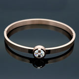 Glisten Crystal Bracelet Jewelry Wholesale Trendy Women Bracelets & Bangles Lover Cuff Bangle For Female Wedding Jewelry Gift