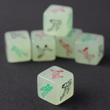 Glow In The Dark Erotic Dice, Night Lights Love Dice of Sex Fun Toys, Noctilucent Sex Dice of Adult game