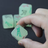 Glow In The Dark Erotic Dice, Night Lights Love Dice of Sex Fun Toys, Noctilucent Sex Dice of Adult game