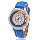 GoGoey Brand Watch Leather Strap Women Rhinestone Wristwatch Fashion Casual Women Quartz Watches Relogio Feminino Gift