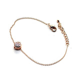 Gold plated zircon bracelets for women simple thin bracelet fashion jewelry 