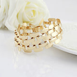 Gold Color Alloy Hollow Out Punk Bracelet And Bangles Fashion Jewelry Men And Women