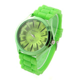 Casual Watch Womage Unisex SunFlower Sports Watches Silicone Strap Ladies Quartz watches Analog Wristwatches