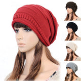 Hot Korean Version of Pupular Folding Cap Winter Hat Fahsional Women Knitting Wool Cap