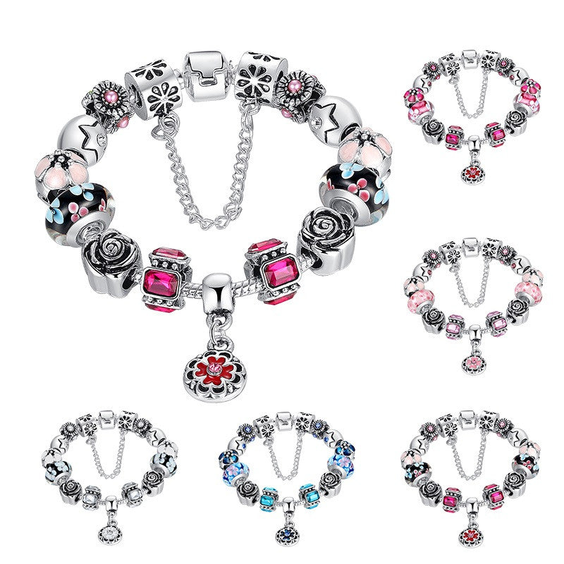 HOT SELL DIY Charms Beads Bracelets for Women 925 Silver Chain New Fashion Jewelry Allergy free Gift