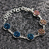 Handmade "Starry Night" Bracelet Resin Cabochon Charm chain vintage bracelets 18cm long 2015 new fashion Christmas Gift 