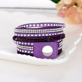 Handmade Unisex Multilayer Genuine Leather Bracelet Christmas Gift Bracelets Vintage Jewelry For Women Pulsera