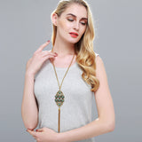 High Quality Fashion Jewelry Bohemia Ethnic Style Long Tassel Pendant Chain Necklace For Women