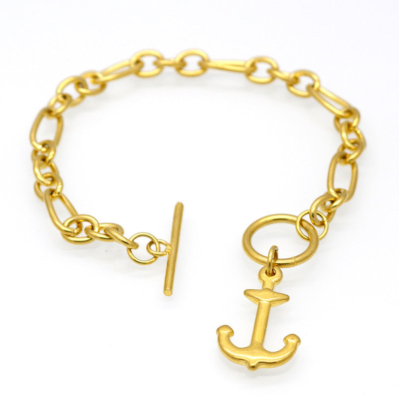 High Quality Fashion Jewelry Stainless Steel Chain Bracelet Classics Anchor Bracelets For Women Best Gift Summer Style pulseira
