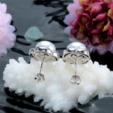 High quality 100% real freshwater pearl earrings for women 925 sterling silver stud earring gift for girlfriend