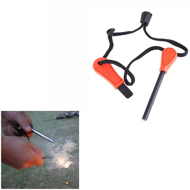 High-quality Camping Tool Outdoor Magnesium Survival Fire Sparkle Flint Stone Fire Maker Kit for camping hiking hunting trips