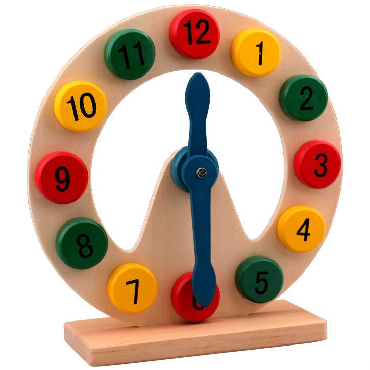 Holiday sale Children's wooden toys digital clock New Year's gift