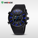 New WEIDE Unique Design Fashion Men Sports Full Steel Watches Men's Quartz Military Army Diver Full Steel Watch
