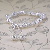Hot Fashion Women Silver plated Hollow Out Ball Wristlet Bracelets Women Bracelets Pure Silver Jewelry