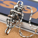 Men Women Infinity Love Necklace Silver Plated Couple Skulls Hug Chain Pendant Necklace