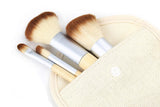 4Pcs Earth-Friendly Bamboo Elaborate Makeup Brush Sets