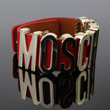 Hot Sale! Punk Rock Bangles! Summer Style Fashion Genuine Leather Bracelet New Coming Exaggerate Famous Brand Jewelry