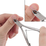 Stainless Steel Cuticle Nipper Nail Art Clipper Cutter DIY finger plier scissors pedicure knife