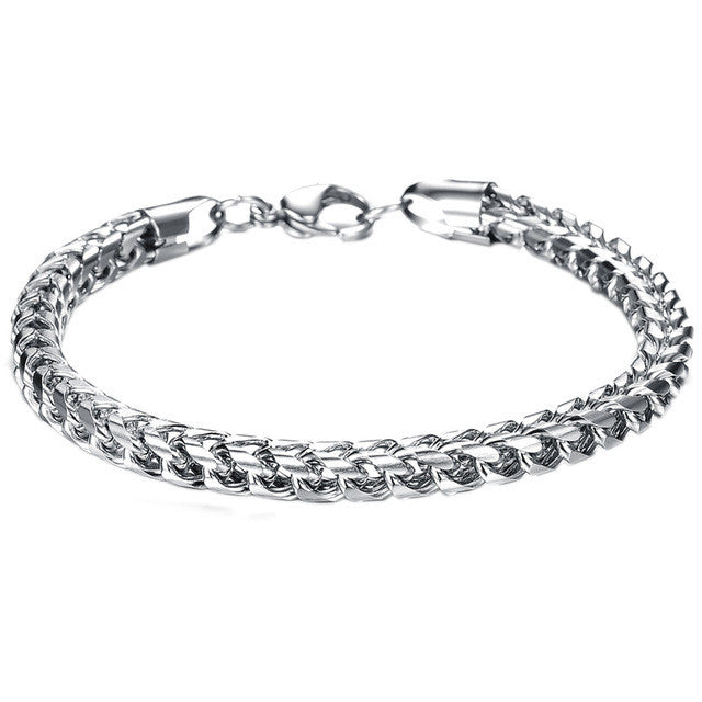 Hot Sale Summer Style Hand Chain Man Stainless Steel Snake Bracelet & Bangles Men Accessories Jewelry Gift for Best Friend 