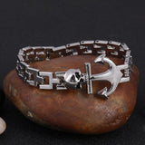Hot Selling Stainless Steel Bracelets Bangles Man Fashion Jewelry Charms Punk Man Accessories Male Wrap Cuff Bracelet