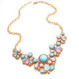 Hot Sweet Elegant Women Bohemian Bib Choker Necklace & Fresh Candy Color Pendant Necklaces 