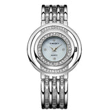 Hot Women Watches Luxury Brand Analog Display Stainless Steel Watch Band Rose Gold Ladies Women Rhinestone Watch