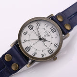 Hot Antique Leather Bracelet Watch Vintage Women Wrist Watch Fashion Unisex Quartz Watch
