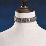 Hot Boho Collar Choker Silver Necklace statement jewelry for womenFashion Vintage Ethnic style Bohemia Turquoise Beads neck