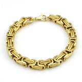 Hot Fashion Stainless Steel Bracelet Men Byzantine Link Chain Bracelets & bangles Pop Love Style