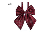 Hot Sale Bow Tie For Women High School Girl Student Cosplay Uniform Formal Suit Accessories Cravat Butterfly Knot Striped Blue