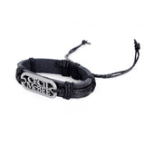 Hot Sale Bracelet Men Women Handmade Braid Genuine Leather bracelet Wrap Charm Cross Bracelets Bangles Men Jewelry 