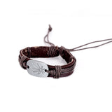 Hot Sale Bracelet Men Women Handmade Braid Genuine Leather bracelet Wrap Charm Cross Bracelets Bangles Men Jewelry 